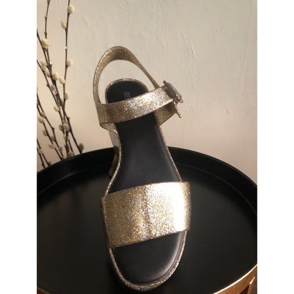 Melissa Shoes - Melissa Glitter mar sandals platforms